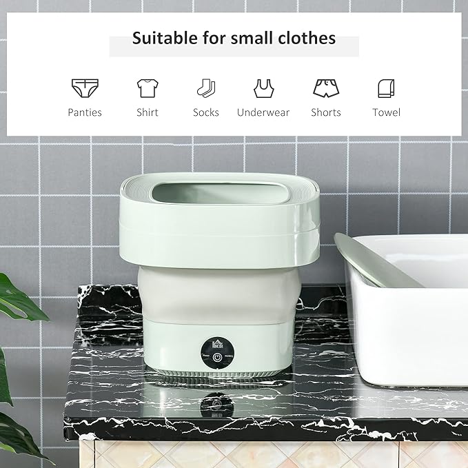 Smart Foldable Washing Machine – Wash Clothes Anywhere, Anytime