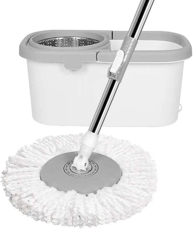 Smart Microfiber Mop & Bucket Set – Effortless Cleaning with 360° Spin Power