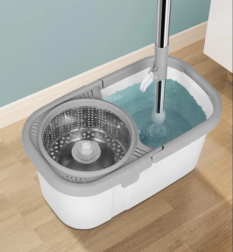 Smart Microfiber Mop & Bucket Set – Effortless Cleaning with 360° Spin Power
