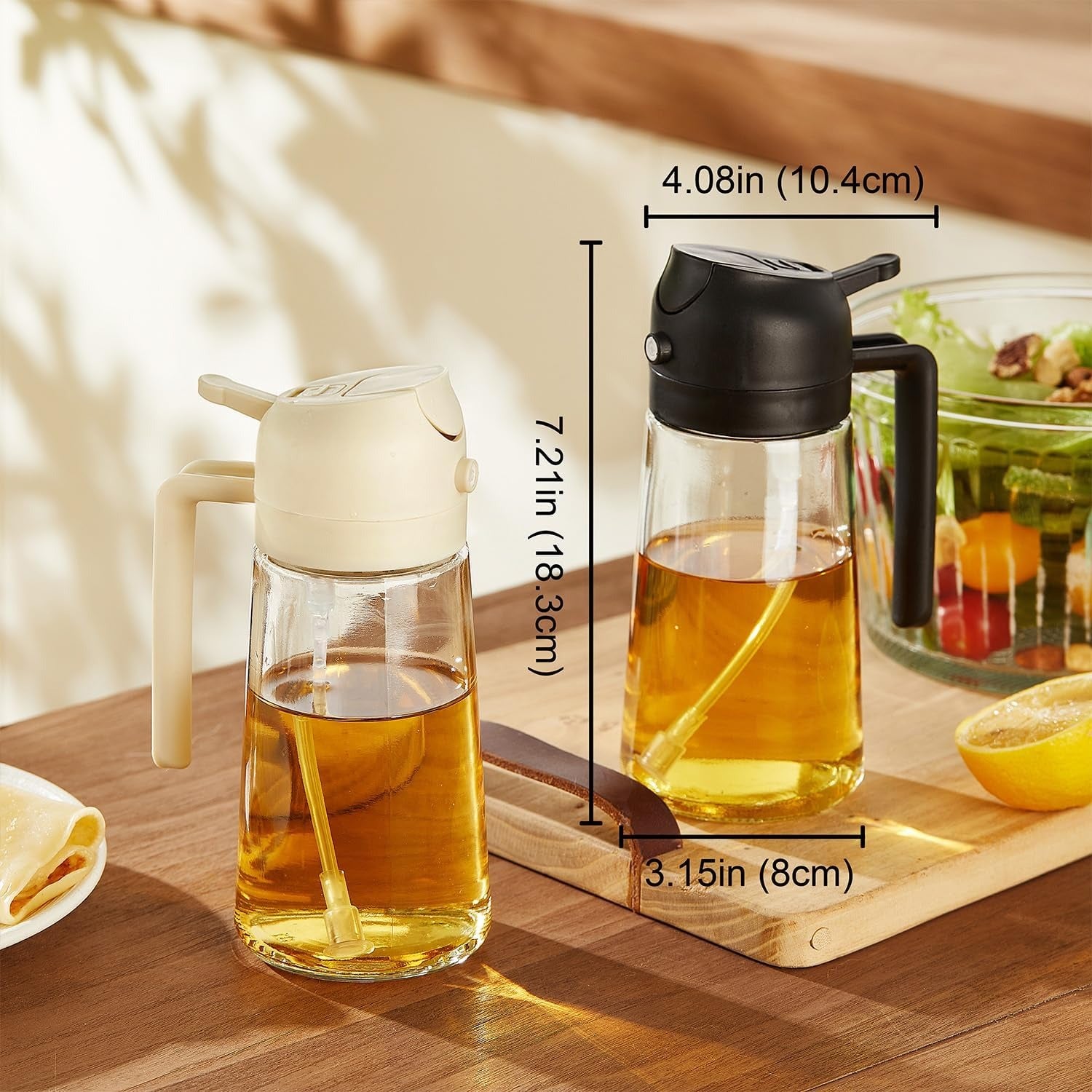 Smart Oil Dispenser & Sprayer – Control Every Drop for Healthier Cooking