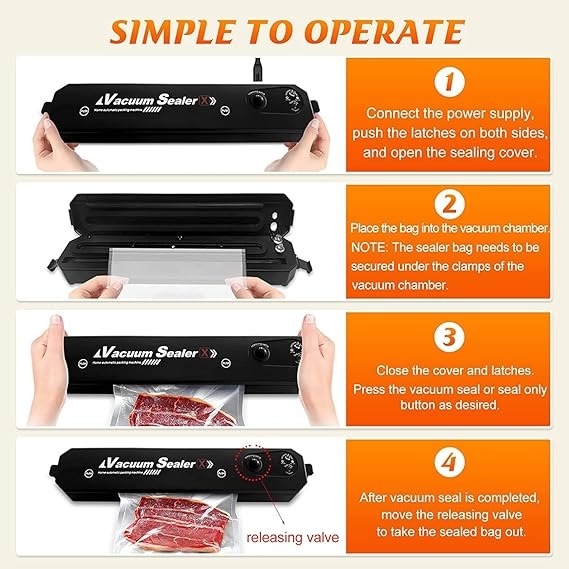 Smart Vacuum Sealer Machine – Keep Your Food Fresh 5x Longer