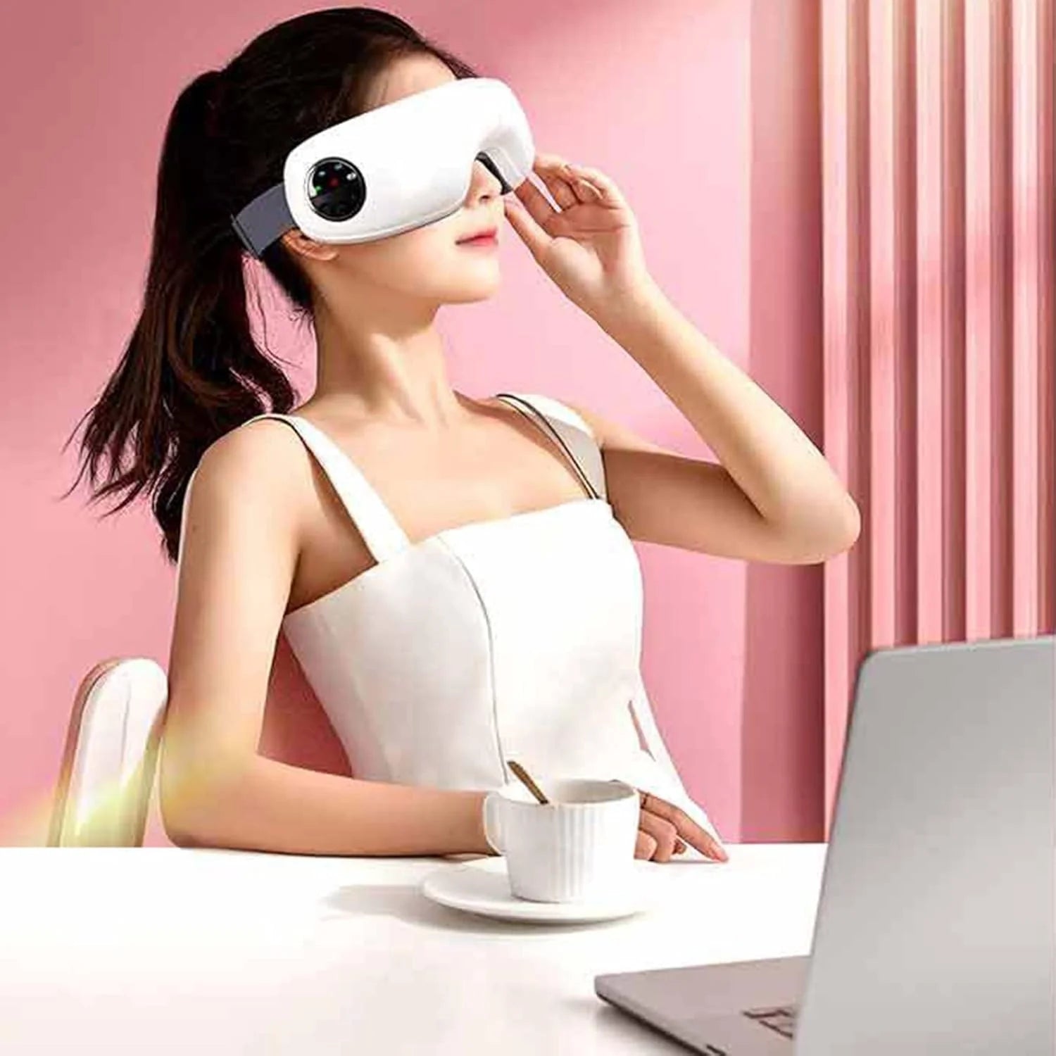 👁️ Portable Eye Massager – Soothe Tired Eyes, Improve Sleep & Look Fresh