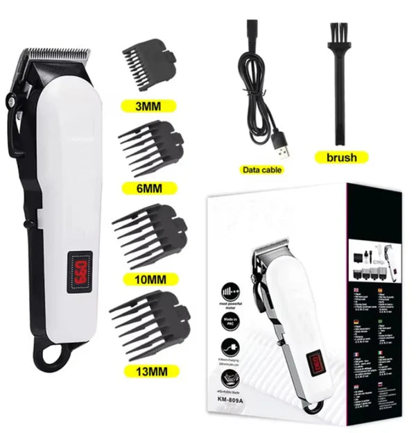 Professional Cordless Hair Clipper – Trim, Style & Shine Anywhere!