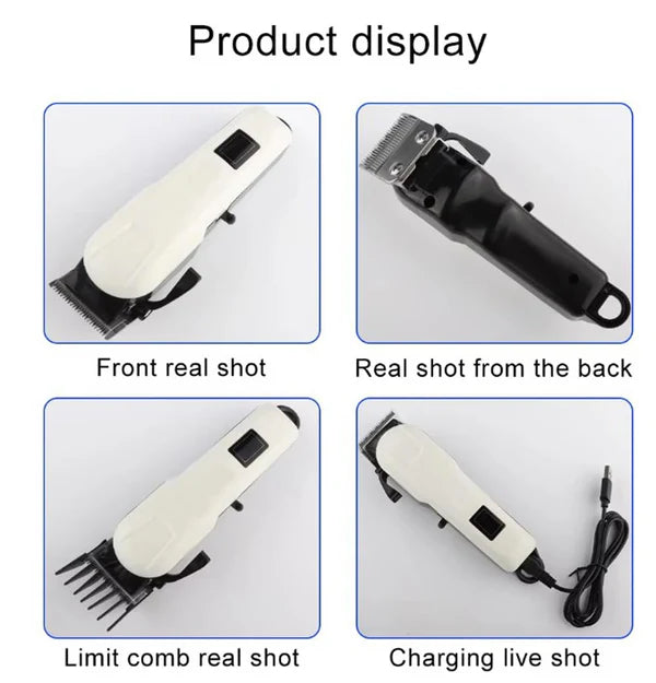 Professional Cordless Hair Clipper – Trim, Style & Shine Anywhere!